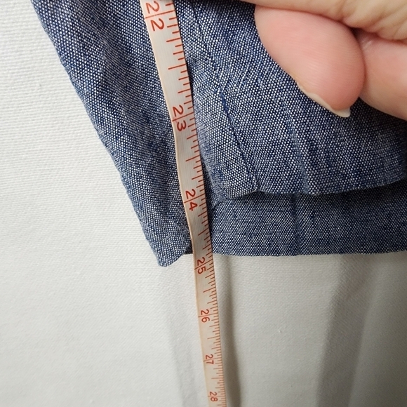 J. Jill Linen Stretch Straight Leg Pull On Pants SIZE Large - Picture 5 of 6